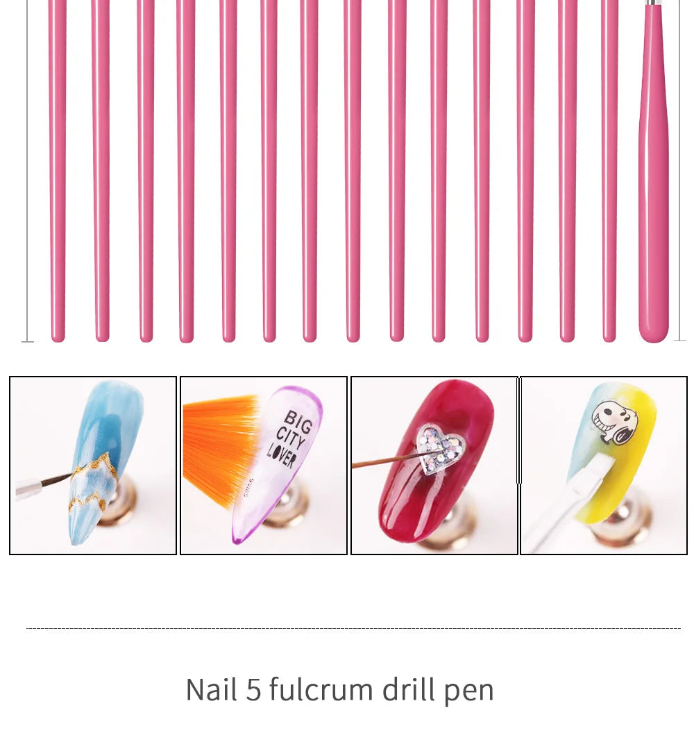 Maniküre-Set für Nagelpailletten-Kit Nagelpflege-Zubehörset Nagelkunst-Pinsel Nägel-Zubehör Maniküre-Werkzeuge