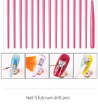 Maniküre-Set für Nagelpailletten-Kit Nagelpflege-Zubehörset Nagelkunst-Pinsel Nägel-Zubehör Maniküre-Werkzeuge