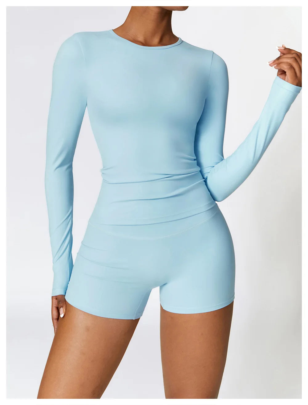 NCLAGEN Yoga-Shirts für Damen, Langarm, Winter, Fitness, Laufen, Gym-Kleidung, Workout, Dry Fit, atmungsaktiv, hochelastisches Sport-Oberteil