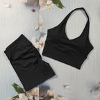 Scrunch-Sportanzug Damen Yoga-Set Gymnastik-Kleidung Sexy Sport-BHs und Schlaghosen-Sets Fitness-Outfits Damen Trainingskleidung