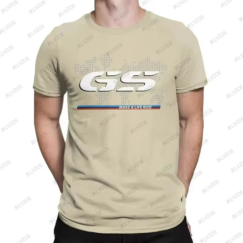 2025 Summer New Cotton For 1250 GS Exclusive for BMW Fans Motorrad R1250GS Motorcycle T Shirt Men Hip Hop Streetwear Unisex Tops