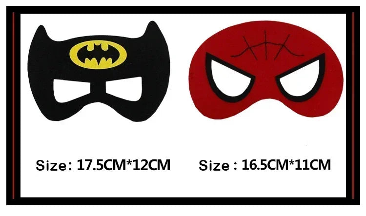 32/28/10 Stück/Los Superheldenmaske Cosplay Weihnachten Halloween Kinder Erwachsene Karneval Party Requisiten Kindergeburtstag Filz Maskerade