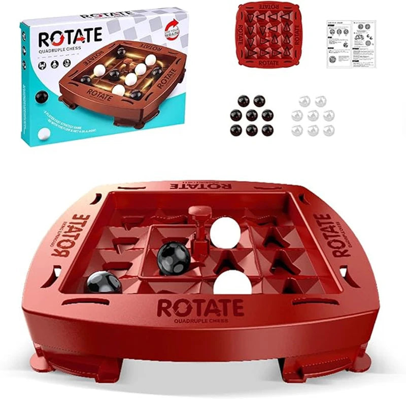 Logik-Schach-Schienenspiel, Lernspielzeug, Schienenschachspiel, Vier-Gewinnt-Spiel, lustiges 2-Spieler-Puzzle-Brettspiel-Set für den Tisch