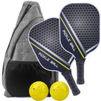 Pickleball-Schläger-Set – Graphit-Carbonfaser, USAPA-zugelassenes, leichtes Schläger-Set für Training im Innen- und Außenbereich für jedes Alter