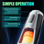 7 stoßende & vibrierende Stimulationsmodi, männlicher Masturbator Cup, realistischer 3D-Ärmel für männliche Masturbation, Penistraining, 18+