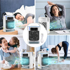 Mini-Klimaanlage Luftkühler Ventilator Tragbarer Wasserkühlungsventilator Mobile Klimaanlage für Zimmer, Büro, Autos