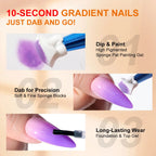 LIMEGIRL Gradient Gel Set Semipermanent – Hochglänzend – Farbverlauf – Buntes Nagelgelpolitur-Set Ablösbarer Lack für Nagelkunstdesign