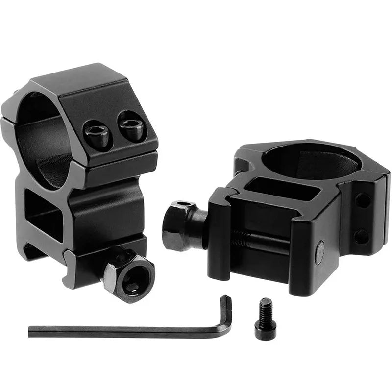 2 Stück Zielfernrohrmontagering für Durchmesser 25,4 mm 30 mm 35 mm taktisches Zielfernrohr Taschenlampe 11 mm 20 mm Picatinny-Schienenmontagezubehör