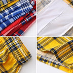 100 % Baumwolle Fashion Boxershorts Herren Unterwäsche Jugend Atmungsaktive Bequeme Locker Unterhose Klassische Karierte Pfeilhose Homewear