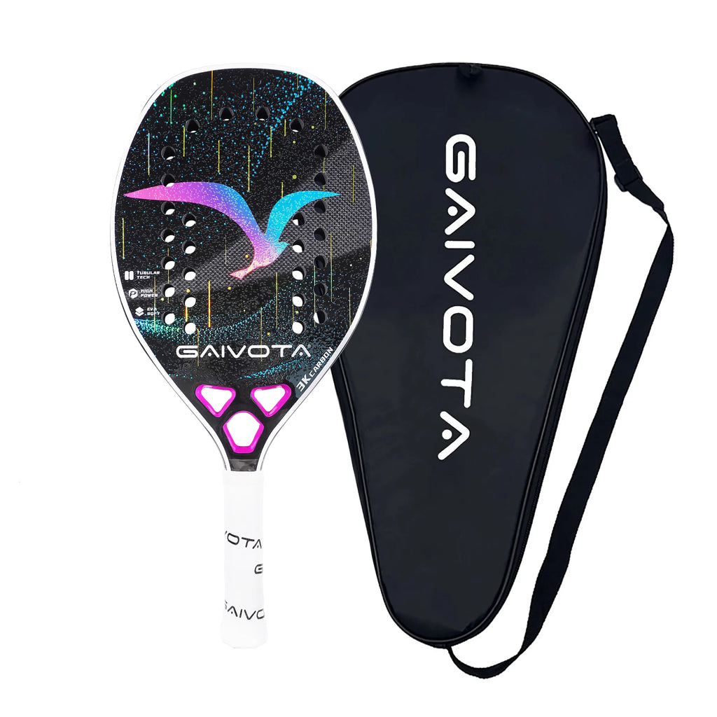 GAIVOTA 2025 Carbonfaser Beach Tennis Schläger 3K+Rucksack