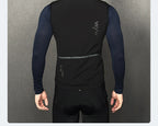 YKYWBIKE Herren Radsport Gelit Thermo-Fleece Fahrrad Windjacke Ärmellose Weste Winddicht Wasserdicht Radfahren