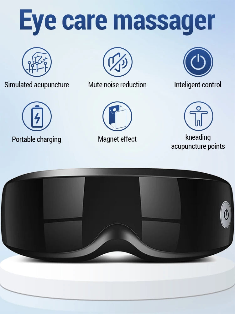 Augenmassagegerät 9 Modi Magnetfeldtherapie Vibrator Smart Augenmassagegerät Entfernung Lindert Müdigkeit Augapfelmassage Gesundheitspflege
