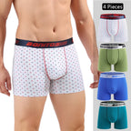 4 Stück Boxershorts Herrenslips Homme Unterhosen Boxershorts Unterwäsche für Männer Baumwolle Herren-Paar Sexy Set Calecon Lot Soft Box