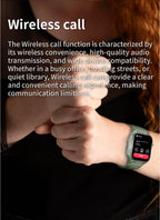 Elektronische Smartwatch BT-Anruf Herzfrequenzmesser Smartwatch Fitness Tracker Wasserdichte Sportuhren für Männer Frauen Android 2026