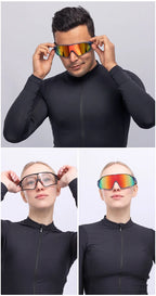 ROCKBROS Fahrrad Polarisierte Brille MTB Rennrad Sonnenbrille UV400 Fahrrad Sonnenschutz Leicht Unisex Fahrrad Sportausrüstung