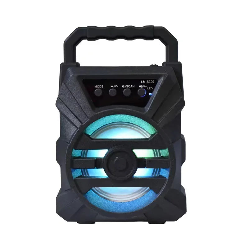 500mAh Bluetooth-Lautsprecher Soundbox Hochleistungs-Bluetooth-Lautsprecher TF-UDisk-Karaoke-Handlautsprecher Subwoofer zum Tanzen