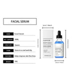 Kupferpeptid-Serum Anti-Falten-Entferner Antioxidans Hautstraffend Barriere-Reparatur Tiefe Hydration Hyaluronsäure-Gesichtsserum