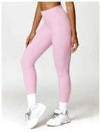 Neue Sommer High Waist Sport Leggings Damen Stretch Gymnastikhose Damen Lauf-Workout-Leggings Weibliche weiche Strumpfhose Push Up Yoga Hose