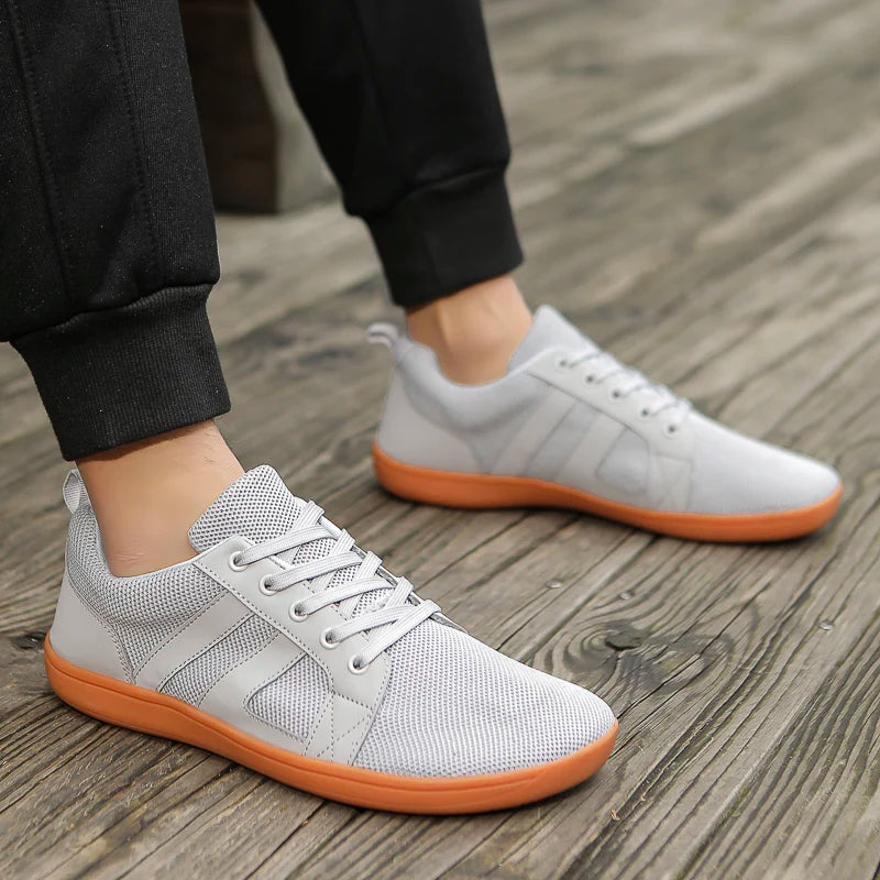 FANCYLEE Klassische Damen GAT Barfuß-Sneaker Retro Wildleder Minimalistische Walkingschuhe Weite Passform Zero Drop Freizeitschuhe Größe 36-41
