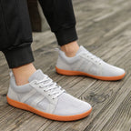 FANCYLEE Klassische Damen GAT Barfuß-Sneaker Retro Wildleder Minimalistische Walkingschuhe Weite Passform Zero Drop Freizeitschuhe Größe 36-41