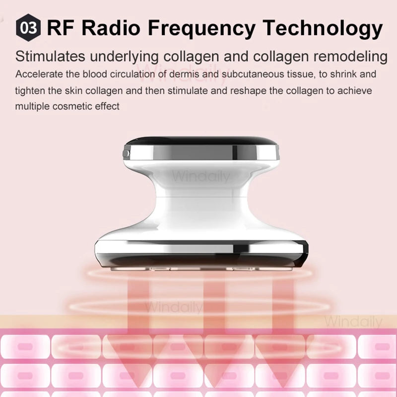 EMS & RF Radiofrequenz Körperschlankheitsgerät Fettverbrenner Schlankheitsformer LED-Lichttherapie Abnehmen Cellulite-Massagegerät