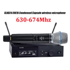 SLXD Mikrofon 500/600/800MHz Drahtloses Mikrofonsystem 4-Pin Headset KSM8/Beta58 Professionelles Audio-Equipment für Bühne Karaoke