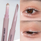 Doppelseitiger Lying Silkworm Eyeliner Pencil Diamond Glitter Matt Aegyosal Pen Aufhellende Creme-Lidschatten-Highlighter-Augen-Make-up