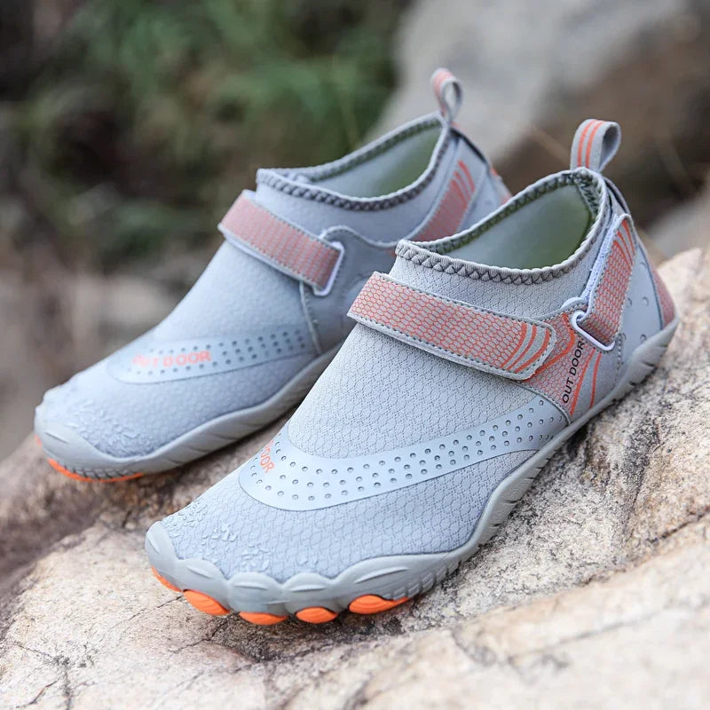 Herren Damen Wasserschuhe Schnell Trocknend Rutschfest Fünf-Finger-Schuhe Outdoor-Watschuhe Schwimmschuhe Barfuß Aquaschuhe Leichte Sneakers