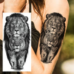 1 Blatt Kobra Schlange Drache Skorpion Temporäre Tattoos für Männer Frauen Wasserdicht Langlebig Löwe Tiger Wolf Fake Tattoo Aufkleber