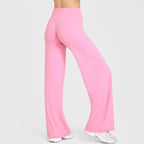 Ausgestellte Leggings Gerade Leg Leggings Damen Weite Hosen Yoga Atmungsaktive Fitness Kleidung Vielseitige Freizeithose