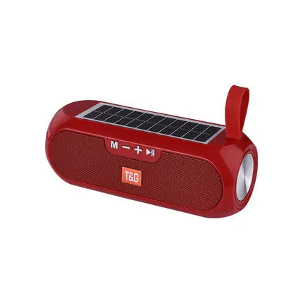Solar Radio FM Outdoor Tragbarer Kabelloser Bluetooth-Lautsprecher Musik Soundbox Subwoofer Bass Aux PC TV Computer TV Hifi Stereo Mp3
