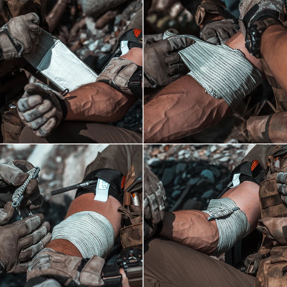 Rhino Rescue Trauma Kit, Combat Survival Gear Medical Kit, taktisch für Notfall-Erste Hilfe, IFAK Nachfüllpackungen