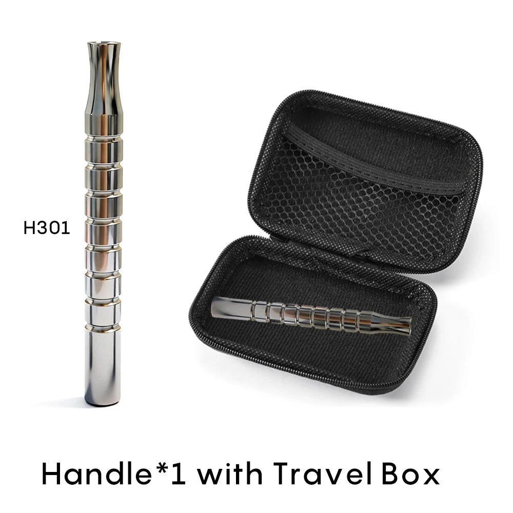 Shavcooo Glide Pro 4D Edelstahl Sicherheitsrasierer Umweltfreundlicher Dual-Halb-Rasierer für Herren und Damen Geschenkset mit Reiseetui