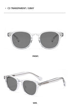 O-Q CLUB Retro Runde Herrensonnenbrille Damen Sonnenbrille Frau UV400 Lunette Zonnebril Dames Polarisierte Gläser Mann Brille Vintage