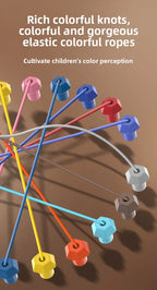 Kinder Seilknoten Puzzle Brettspiel Farbige Linie Gedrehte Verbundene Seile Logik Denkspiel Tischspiel Eltern Kind Interaktives Spielzeug