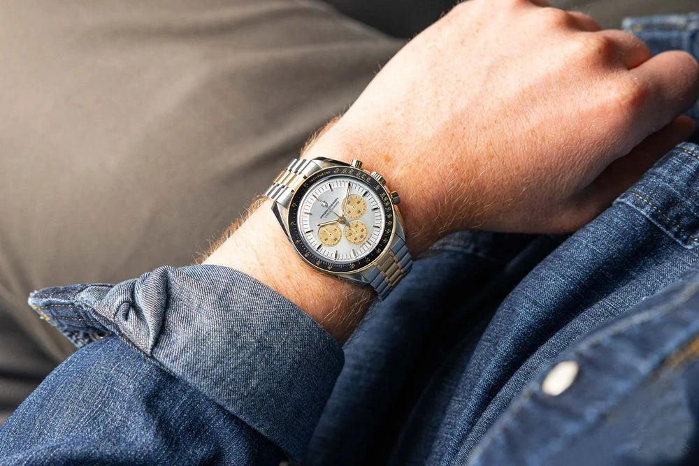 Neue PAGANI DESIGN Moon Men Uhr Retro-Luxus-Quarzuhren für Herren Edelstahl Sport wasserdicht Chronograph Herren+Mit BOX