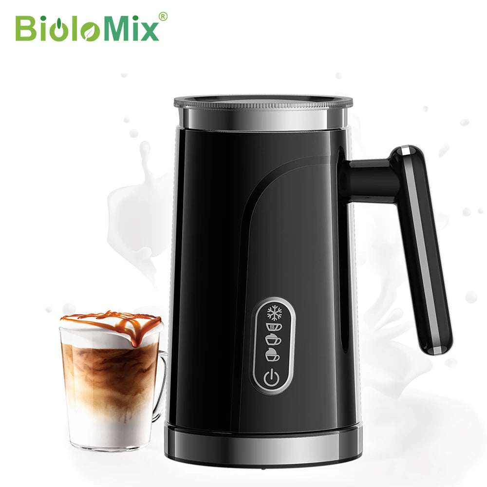 BioloMix 5-in-1 smarter Milchaufschäumer mit LED-Touch-Display, stilvoller Schaum für Kaffee & Lattes, Heiß- und Kaltschaumbereiter