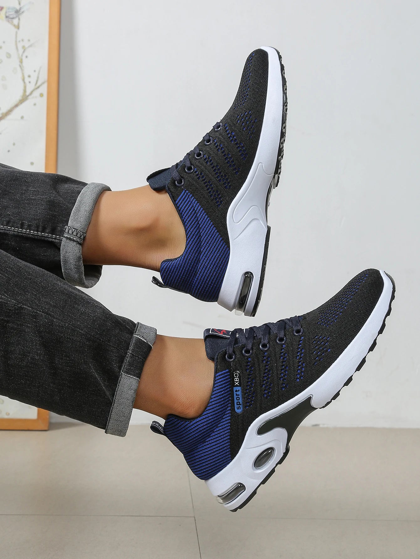 Herrenschuhe Mode Super Atmungsaktive Schnür-Laufschuhe – Rutschfest, langlebig und kissenweich – Herren Mode-Sneaker