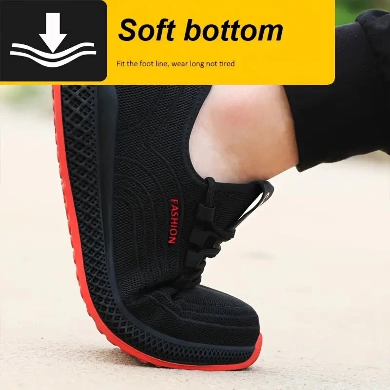 Durchtrittsichere atmungsaktive Arbeitssicherheitsschuhe Stichschutz-Sicherheitsschuhe Herren Stahlkappenschuhe Herren Baugewerbe-Arbeitsschuhe Schutzschu