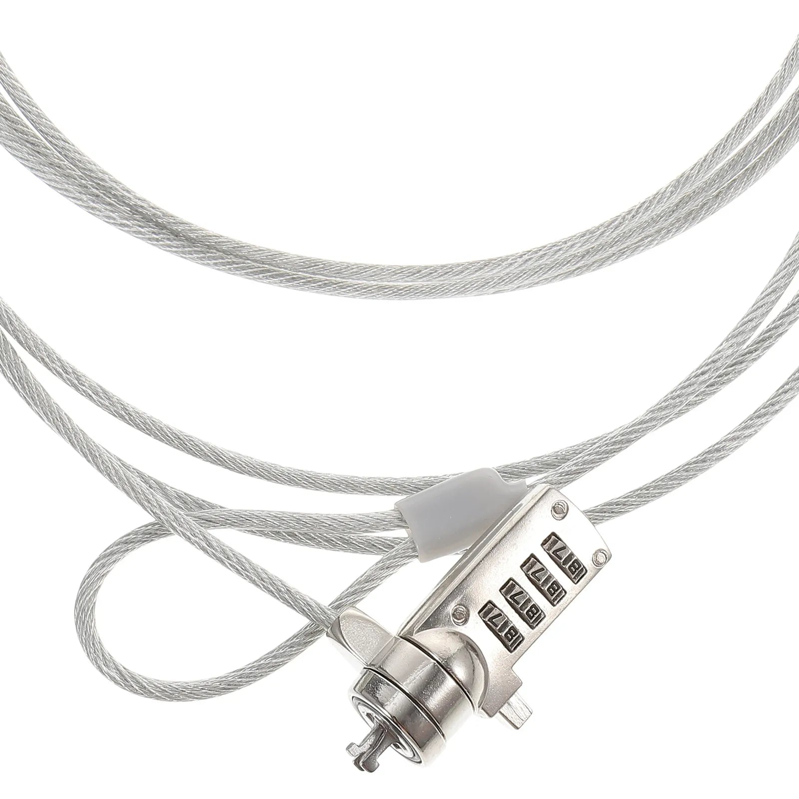 Laptop Locking Cable Steel Wire 1.8m Zinc Alloy Resettable Password Anti Theft Security Cable Lock for Laptop Monitor Tablet