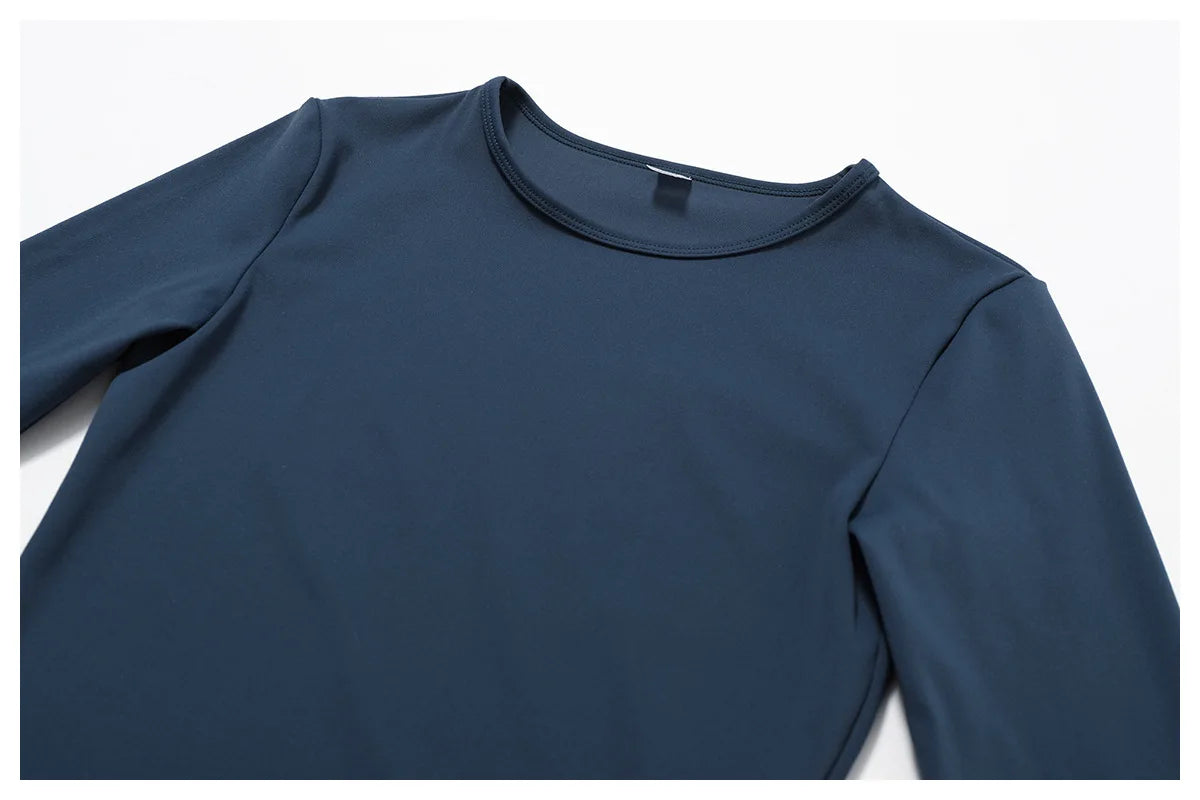 NCLAGEN Yoga-Shirts für Damen, Langarm, Winter, Fitness, Laufen, Gym-Kleidung, Workout, Dry Fit, atmungsaktiv, hochelastisches Sport-Oberteil