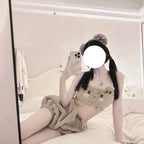 Japanische Kawaii Lolita Pyjama Nad Höschen Set Damen Süßer Cartoon BH Schleife Unterwäsche Kürbis Höschen Push-up BHs Dessous Intimates