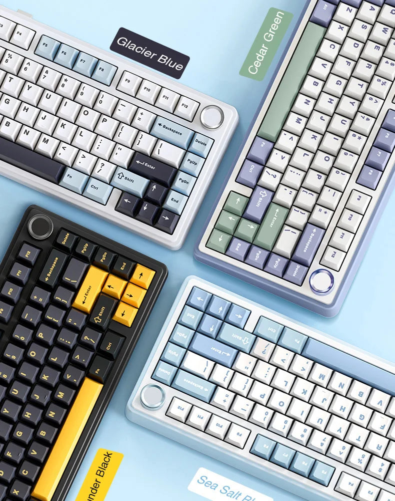 AULA F75 2.4G Kabellos/Bluetooth/Kabelgebunden Gaming Mechanische Tastatur RGB Angepasstes 75% Layout OEM Profil Gasket Struktur