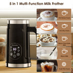 BioloMix 5-in-1 smarter Milchaufschäumer mit LED-Touch-Display, stilvoller Schaum für Kaffee & Lattes, Heiß- und Kaltschaumbereiter