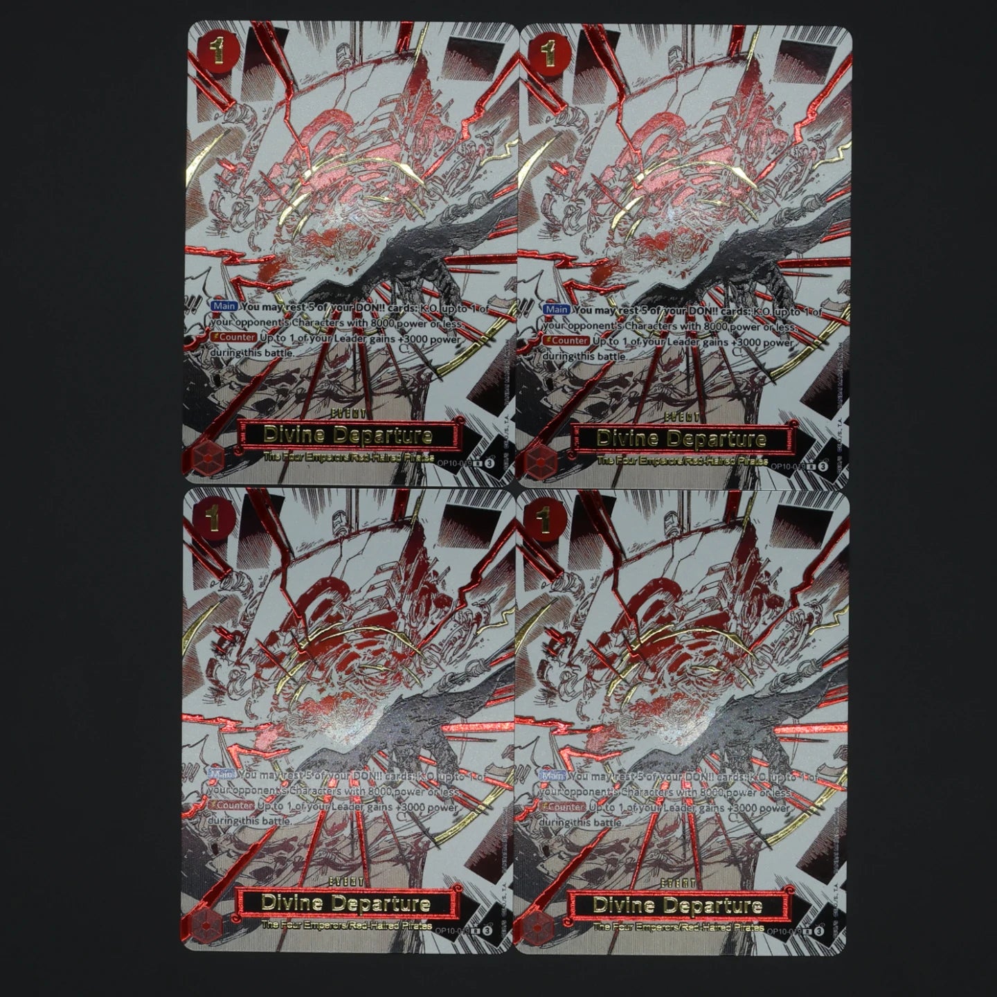 One Piece TCG OPCG English Manga Event Card Set Gear 2 DDM GGG Ground Death Frighten Me OP09 OP10 OP11 OP12 OP14 Goldprägung