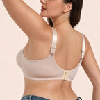 Womens Wireless Lace Minimizer Bra Wide Straps Thin Bras Non Padded Plus Size Adjustable Underwea 80 85 90 95 100 105B C D E F G