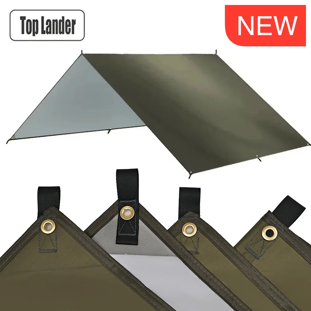 Campingplane Wasserdichtes Zelt Touristenmarkise Schatten Gartenüberdachung Strandsonnenschutz Outdoor Ultraleichter Sonnenschutz Wandern Rucksackreisen