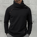 2026 Neuer Herren-Rollkragenpullover in Weiß, britischer schwarzer Pullover, asiatische Größen M-4XL. Graue Pullover