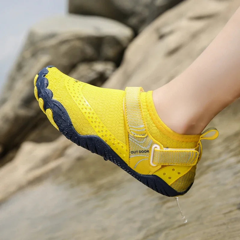 Herren Damen Wasserschuhe Schnell Trocknend Rutschfest Fünf-Finger-Schuhe Outdoor-Watschuhe Schwimmschuhe Barfuß Aquaschuhe Leichte Sneakers