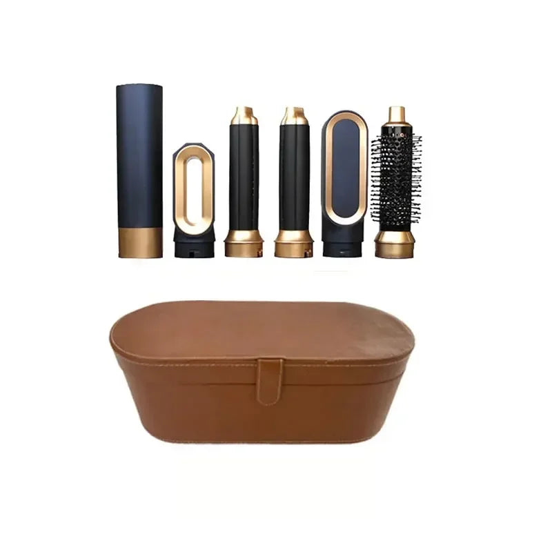 5-in-1 Warmluftbürste Heißluftkamm-Set Professioneller Lockenstab Haarglätter Styling-Tool für professionelle Haartrockner